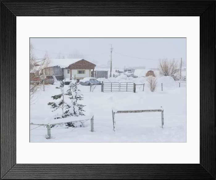 Framed Print : Afton. USA, Wyoming, Etna, February 25 2017 Framed Print : Afton. USA, Wyoming, Etna, February 25 2017