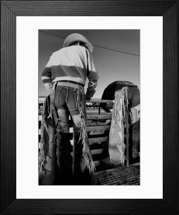 Framed Print : Rodeo. USA, Wyoming, Rocky Mountains, Fremont County, Riverton, Rodeo