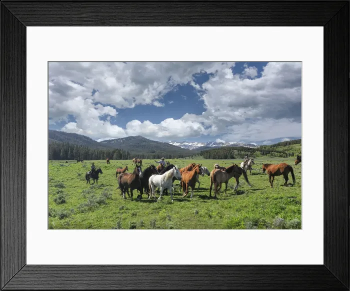 Framed Print : Cowboy Country Wyoming