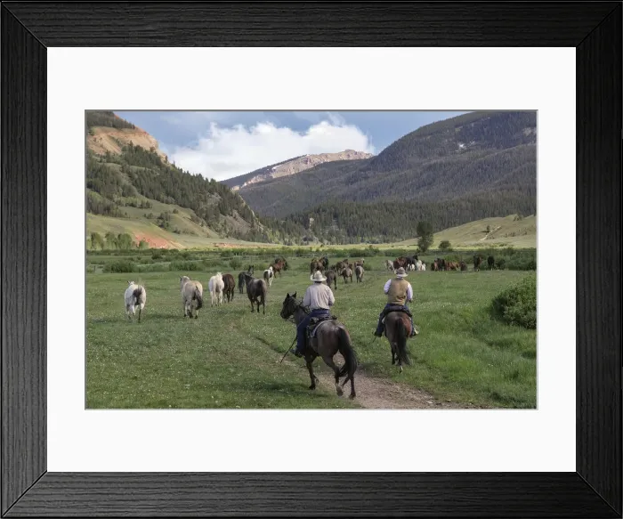 Framed Print : Red Rock Ranch Guest Ranch