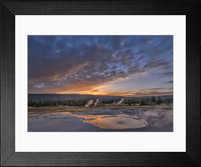 Framed Print : Wyoming. USA, Rocky Mountains, West, Yellowstone National Park