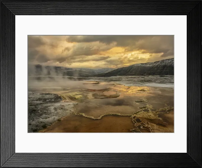 Framed Print : Wyoming. USA, Rockie Mountains, Wyoming, Yellowstone