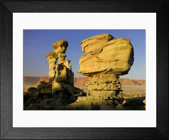 Framed Print : Canyon. Submarino, Pillar Rocks, Parque Ischigualasto