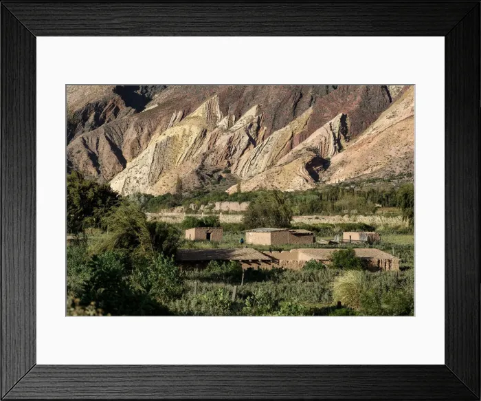 Framed Print : Tilcara. Southern Hemisphere; South America; Argentina; Jujuy; Maimara, farm