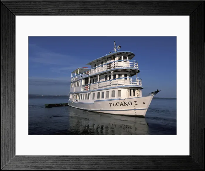 Framed Print : Rio Negro. South America; Amazon; Brazil; Manaus; Rio Negro; river;