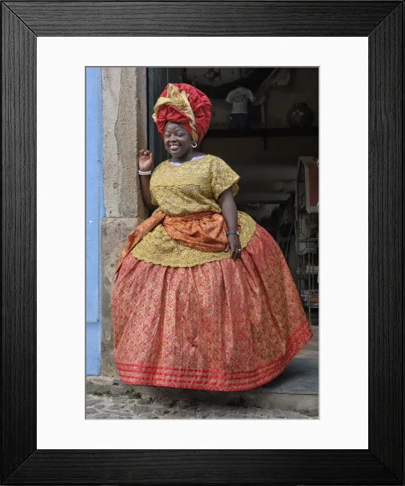 Framed Print : Bahia. South America; Brazil; Bahia; Salvador
