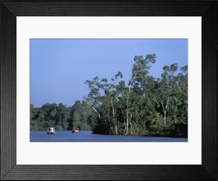 Framed Print : Belem. South America; Amazon; Brazil; Belem; river boat