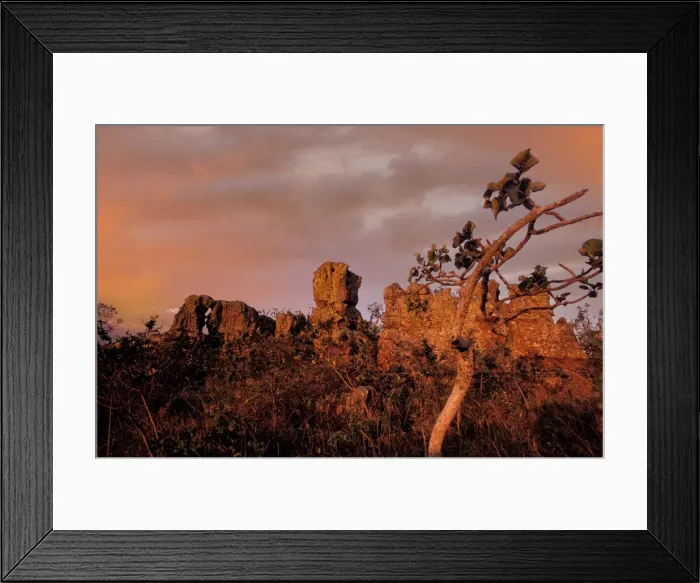 Framed Print : Chapada. South America; Brazil; Mato Grosso, Cuiaba, Chapada dos Guimares, Cidade de Pedra