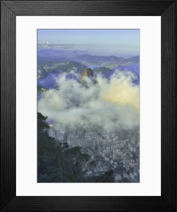 Framed Print : Rio. South America, Brazil, Rio de Janeiro state, Rio de Janeiro city, view