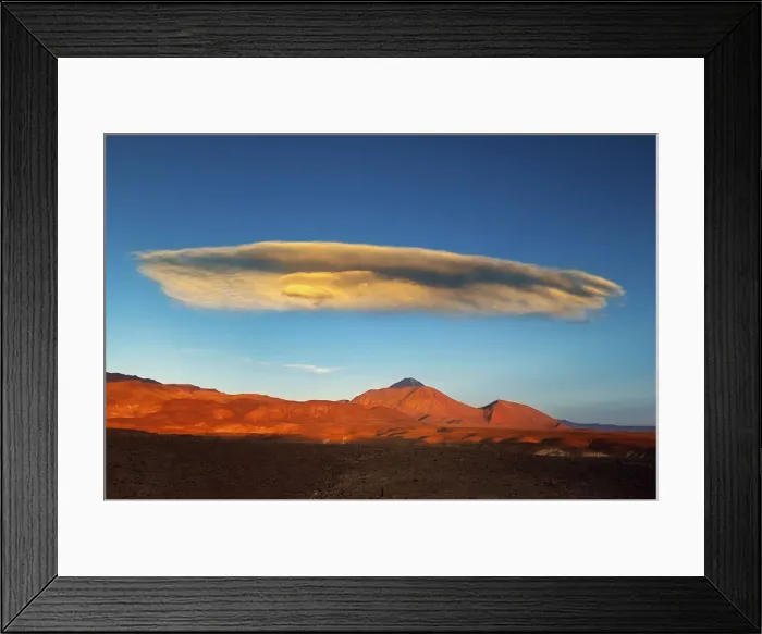 Framed Print : Altiplano. Andes Mountains at Sunset near San Pedro de Atacama