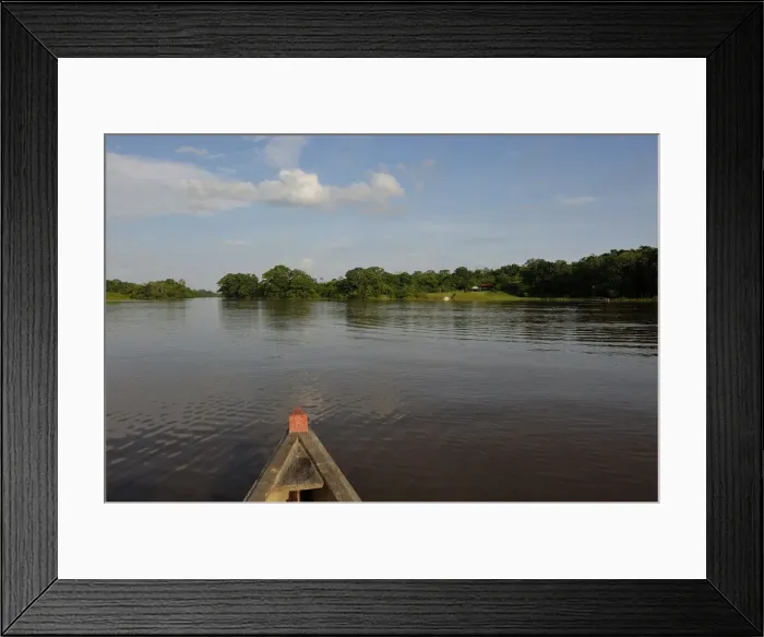 Framed Print : Amazon. South America; Latin America; Colombia; Amazonas; Puerto Narino; river