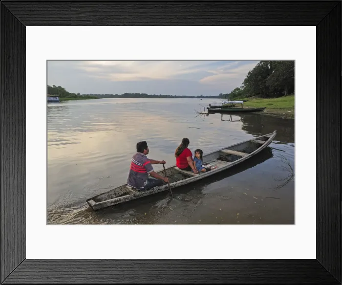 Framed Print : Amazon. South America; Latin America; Colombia; Amazonas; Puerto Narino;