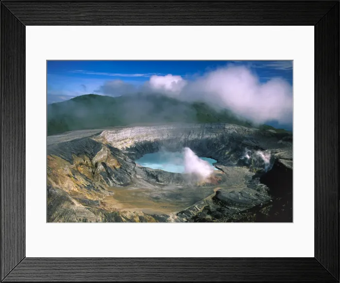 Framed Print : Poas Volcano