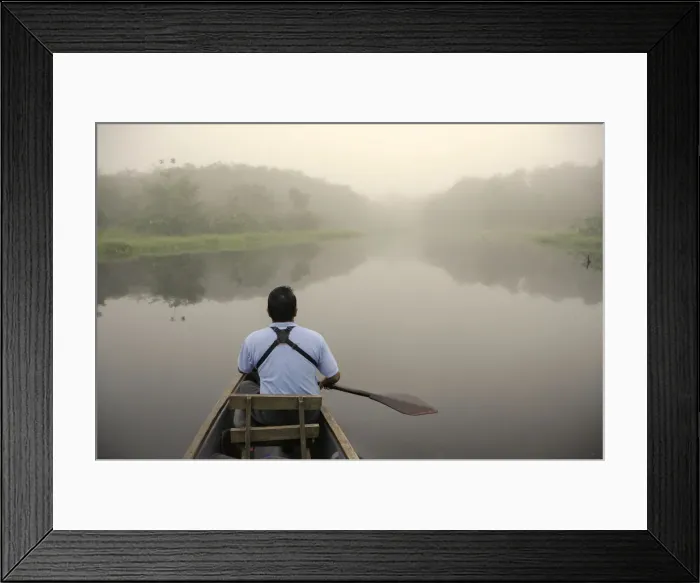 Framed Print : Amazon rainbow