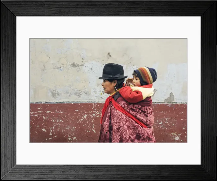 Framed Print : Native Woman