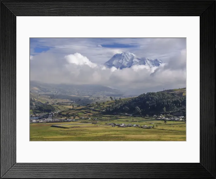 Framed Print : Chimborazo Volcano