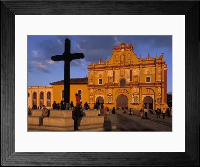 Framed Print : Cathedral, San Christobal de las Casas, Chiapas Mexico