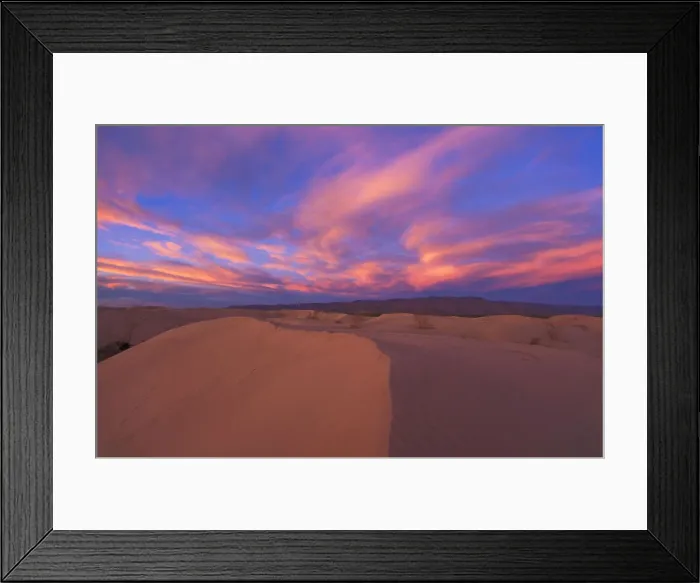 Framed Print : Coahuila. Mexico; Coahuila Sand Dunes