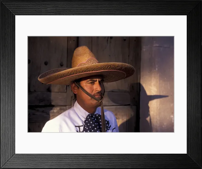 Framed Print : Jalisco. Charro at Hacienda Sepulveda near City Lagos de Moreno