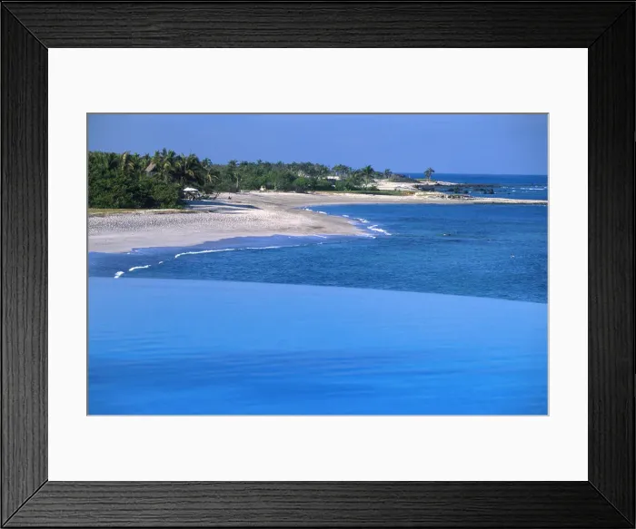 Framed Print : Nayarit. Mexico; Nayarit; Pacific Coast; Punta Mita, Four Seasons Resort, pool