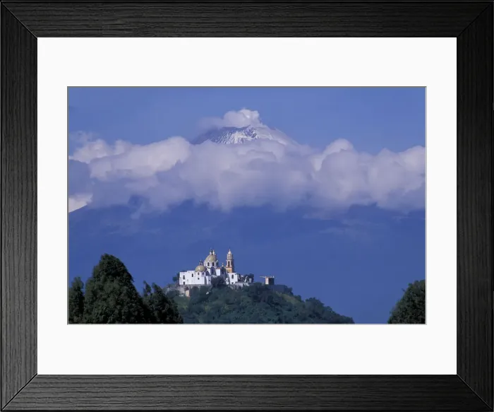 Framed Print : Puebla. Mexico, Puebla, Cholula, Pyramid, Tepanampa