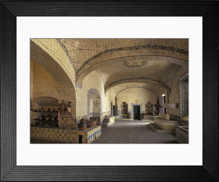 Framed Print : Puebla. Mexico; Puebla; Ex-Convento de Santa Rosa, Cocina de Talavera