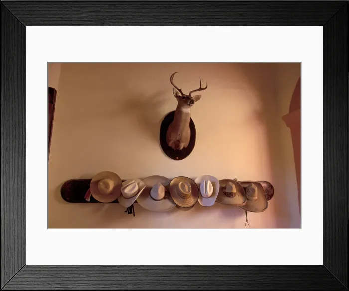 Framed Print : Sombrero. Mexico; Jalisco, Lagos de Moreno, Hacienda San Rafael, Sombreros