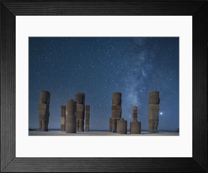 Framed Print : Tula. Mexico; Hidalgo; Zona Arqueologica de Tula;