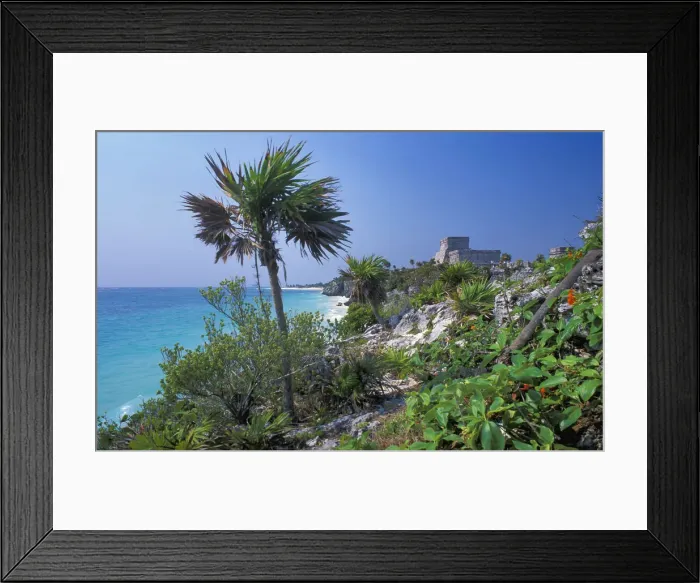 Framed Print : Tulum. Mexico; Quintana Roo; Yucatan Peninsula; Tulum; Parque Nacional Tulum;
