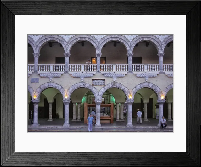 Framed Print : Merida. North America; Mexico; Yucatan; Merida, Plaza del Independencia