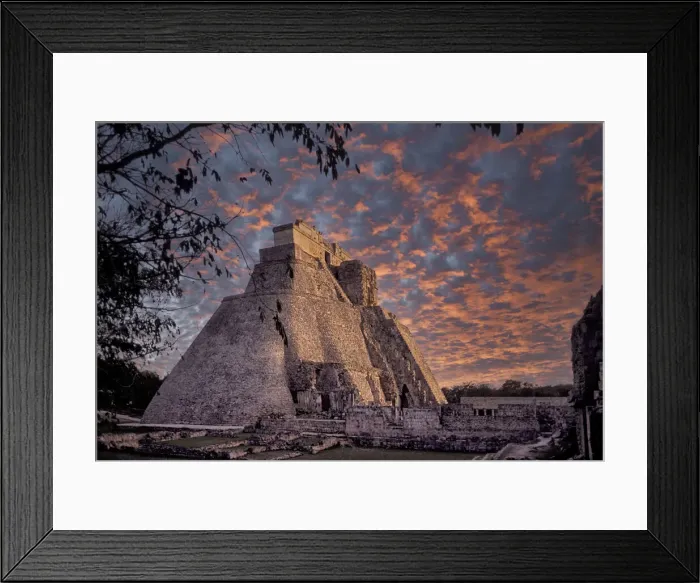 Framed Print : Uxmal. North America; Mexico; Yucatan; Maya Site; Archeological Site