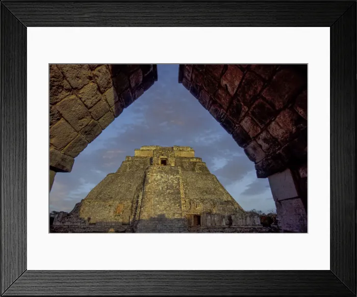 Framed Print : Uxmal. North America; Mexico; Yucatan; Maya Site; Archeological Site; Uxmal;