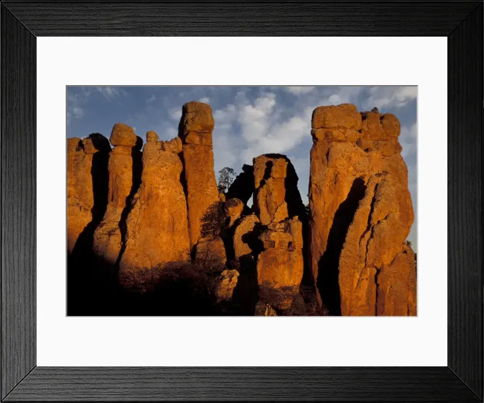 Framed Print : Sierra. Mexico, Zacataecas, Parque National de Sierra de Organos, Rocks