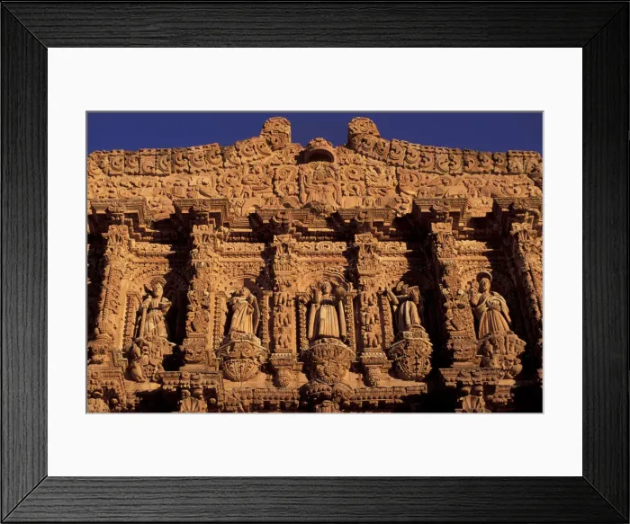 Framed Print : Zacatecas. Front portal of La catedral, Historic City of Zacatecas