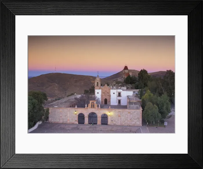 Framed Print : Zacatecas. Mexico, Zacatecas, Zactecas City, Sanctuario de Patrocinico at Cerro de la bufa