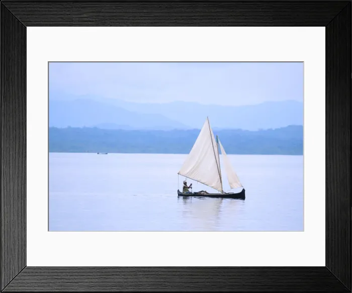 Framed Print : Kuna. Sail boat, Kuna Indians, Indigenous, Kuna Indian Territory