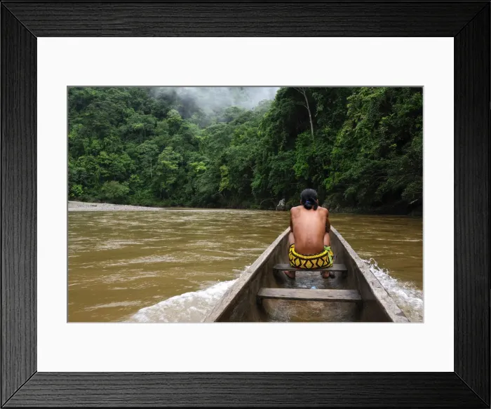 Framed Print : Jungle. Embera Indian Village, Indigenous, Parque National Chagres