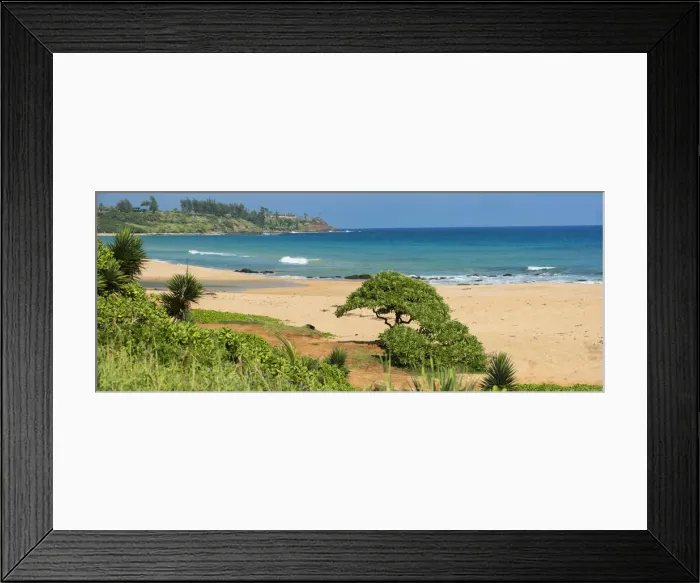Framed Print : Kauai. USA, Hawaii, Kauai, Kapaa, Kealia beach