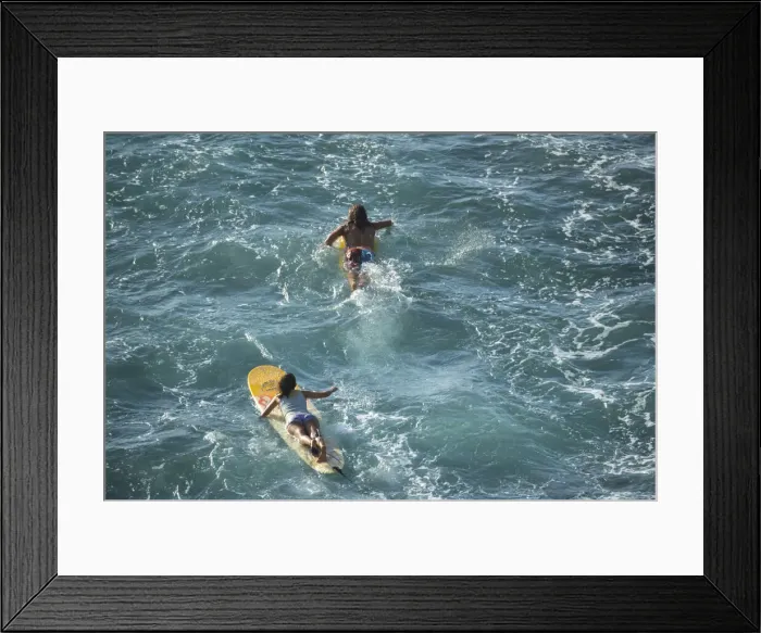 Framed Print : Maui. USA, Hawaii, Maui, Kapalua, surfing
