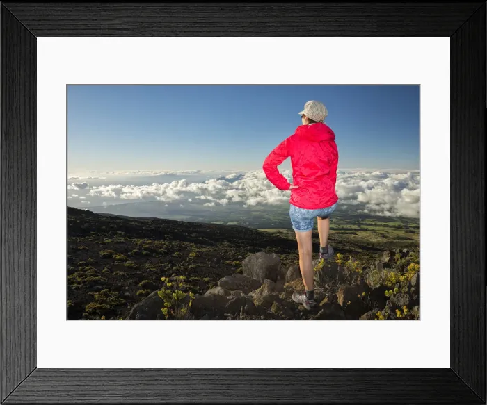 Framed Print : Maui. USA, Hawaii, Maui, Haleakala, National Park, hiking MR