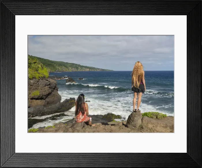 Framed Print : Maui. USA, Hawaii, Maui, Hana, Haleakala National Park, Oneo Gulch, MR