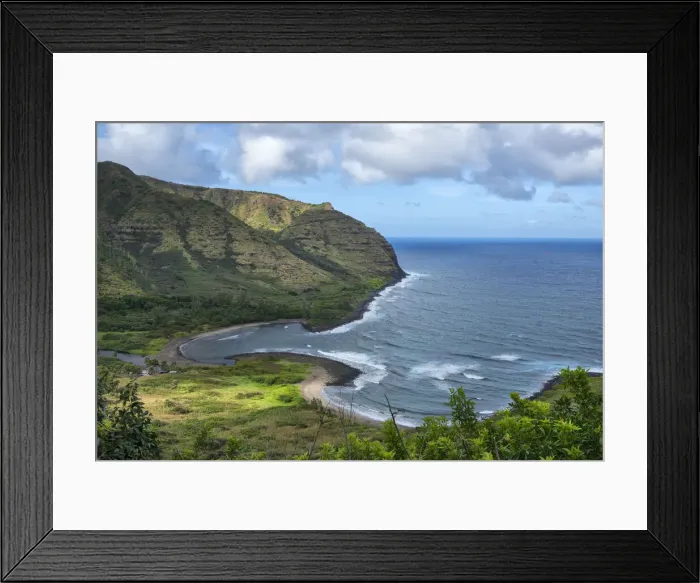 Framed Print : Molokai. USA, Hawaii, Molokai, tropical, Halawa valley