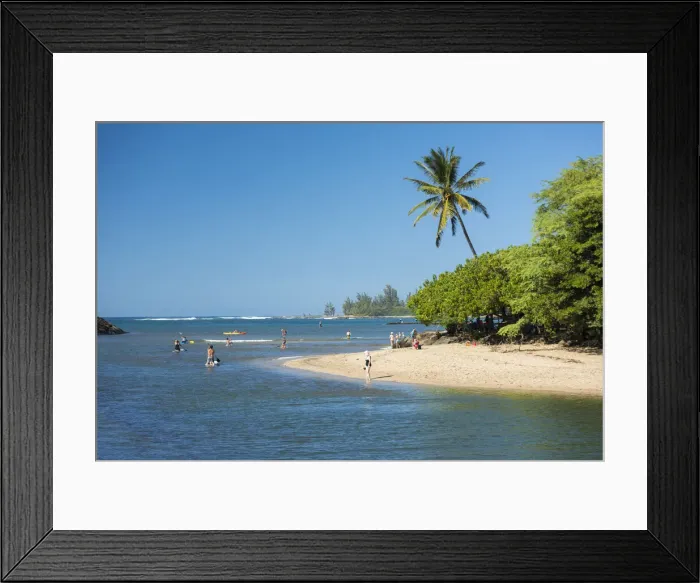Framed Print : Hawaii. USA, Hawaii, Oahu, North Shore, Haleiwa, Anahulu stream