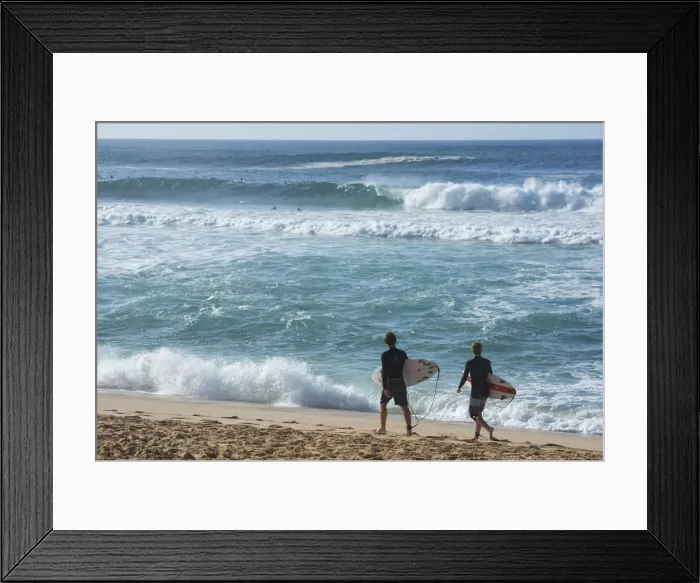 Framed Print : Hawaii. USA, Hawaii, Oahu, North Shore, Haleiwa, Surfing