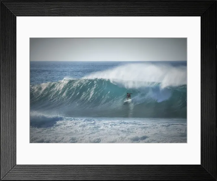 Framed Print : Hawaii. USA, Hawaii, Oahu, North Shore, Haleiwa, Surfing