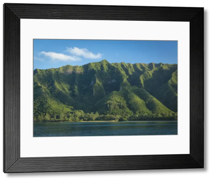 Framed Print : Hawaii. USA, Hawaii, OahuUSA, Hawaii, Oahu, Kahana Bay, Kaawa