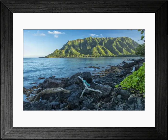 Framed Print : Hawaii. USA, Hawaii, OahuUSA, Hawaii, Oahu, Kahana Bay, Kaawa
