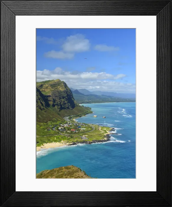 Framed Print : Hawaii. USA, Hawaii, Oahu, Honolulu, akapuu point state wayside