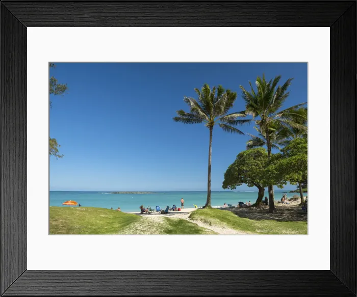 Framed Print : Hawaii. USA, Hawaii, Oahu, USA, Hawaii, Oahu, Kailua, Kailua Beach