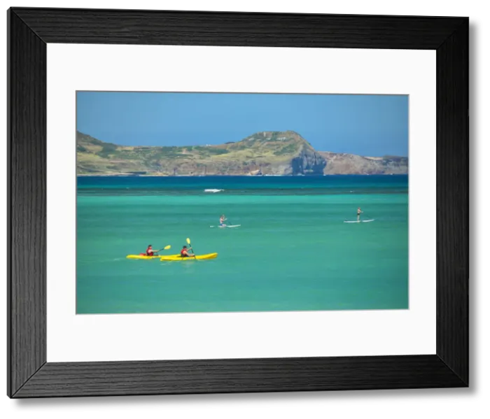 Framed Print : Hawaii. USA, Hawaii, Oahu, USA, Hawaii, Oahu, Kailua, Kailua Beach